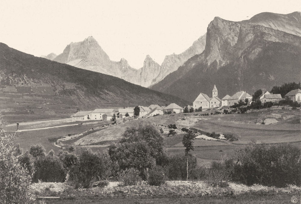 DRÔME. Lus-la-Croix- Haute (Drôme)  1904 old antique vintage print picture